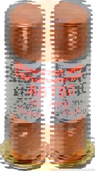 Cylindrical Fast-Acting Fuse: T, 60 A, 20.6 mm Dia